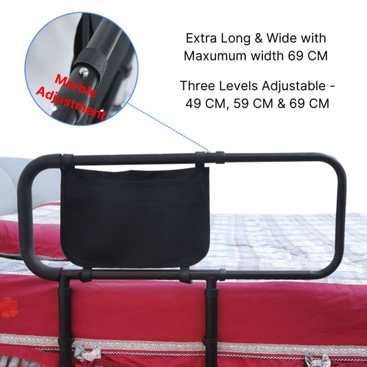 EML SafeGuard Bed Rail With Adjustable Handrail for Seniors